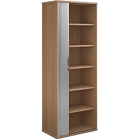Contract Plus Wooden Tambour Office Cupboards - Office Furniture