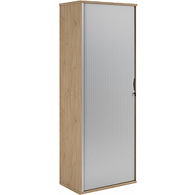 Contract Plus Wooden Tambour Office Cupboards - Office Furniture