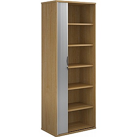 Contract Plus Wooden Tambour Office Cupboards - Office Furniture