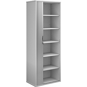 Contract Plus Wooden Tambour Office Cupboards - Office Furniture