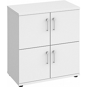 Contract Plus 4 Person Wooden Office Lockers - Lockers & Cloakroom