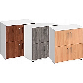 Contract Plus 4 Person Wooden Office Lockers