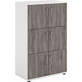 Contract Plus 6 Person Wooden Office Lockers - Lockers & Cloakroom