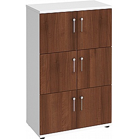Contract Plus 6 Person Wooden Office Lockers - Lockers & Cloakroom