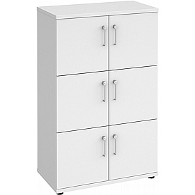 Contract Plus 6 Person Wooden Office Lockers - Lockers & Cloakroom