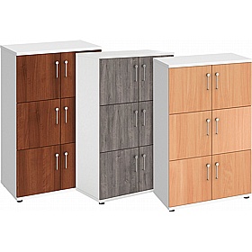 Contract Plus 6 Person Wooden Office Lockers