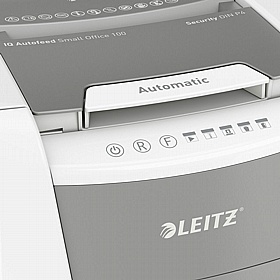 Leitz IQ-P4 Small Office Autofeed Cross Cut Paper Shredder - Office Furniture