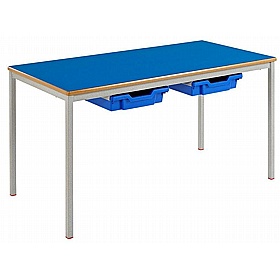 Alumni Fully Welded Rectangular School Tables with Trays