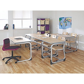 Alumni Cantilever Rectangular School Tables - Education