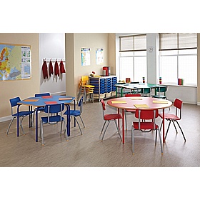 Alumni Bright Crush Bent Circular Nursery Tables