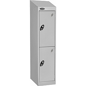 Stellar Probe Antibacterial Sloping Top Junior School Lockers with Hasp and Staple Lock - Lockers & Cloakroom