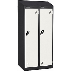 Stellar Probe Antibacterial Sloping Top Junior School Lockers with Hasp and Staple Lock - Lockers & Cloakroom