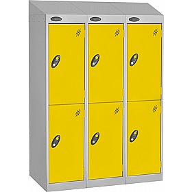 Stellar Probe Equinox Antibacterial Sloping Top Junior School Lockers with Cam Lock - Lockers & Cloakroom