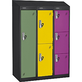 Stellar Probe Equinox Antibacterial Sloping Top Junior School Lockers with Digital Combination Lock