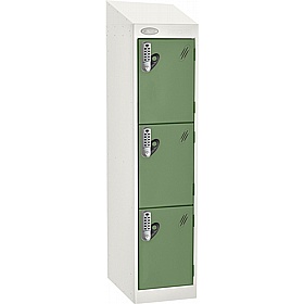 Stellar Probe Equinox Antibacterial Sloping Top Junior School Lockers with Digital Combination Lock - Lockers & Cloakroom