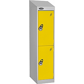 Stellar Probe Equinox Antibacterial Sloping Top Junior School Lockers with Manual Combination Lock - Lockers & Cloakroom