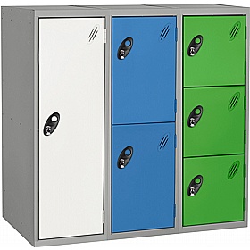Stellar Probe Antibacterial Half Height Lockers with Hasp and Staple Lock