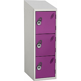 Stellar Probe Equinox Antibacterial Sloping Top Half Height Lockers with Manual Combination Lock - Lockers & Cloakroom