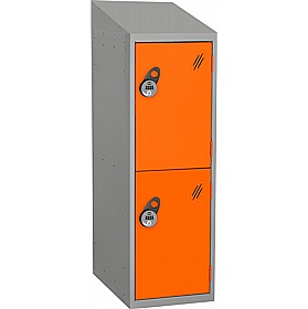 Stellar Probe Equinox Antibacterial Sloping Top Half Height Lockers with Manual Combination Lock - Lockers & Cloakroom