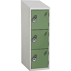 Stellar Probe Equinox Antibacterial Sloping Top Half Height Lockers with Manual Combination Lock - Lockers & Cloakroom