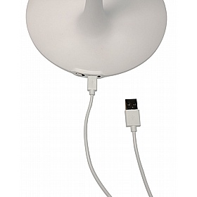 Crest White Twin LED Desk Lamp - Office Furniture