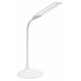 Crest White Twin LED Desk Lamp - Office Furniture