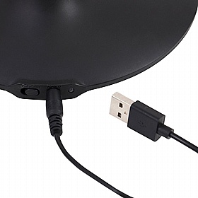 Crest Black Twin LED Desk Lamp - Office Furniture