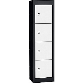 Stellar Probe Antibacterial 4 Compartment Personal Effects Lockers with Cam Lock