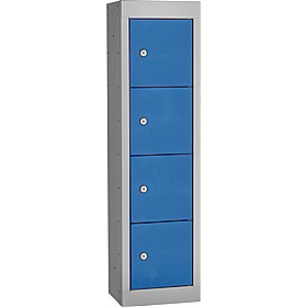 Stellar Probe Antibacterial 4 Compartment Personal Effects Lockers with Cam Lock - Lockers & Cloakroom