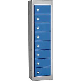 Stellar Probe Antibacterial 8 Compartment Personal Effects Lockers with Cam Lock - Lockers & Cloakroom