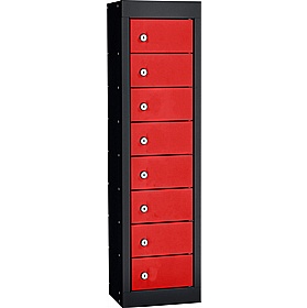 Stellar Probe Antibacterial 8 Compartment Personal Effects Lockers with Cam Lock - Lockers & Cloakroom