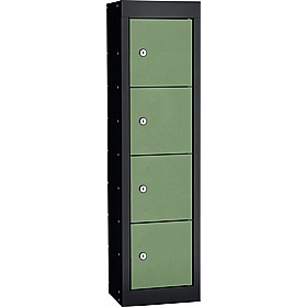 Stellar Probe Equinox Antibacterial 4 Compartment Personal Effects Lockers with Cam Lock