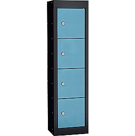 Stellar Probe Equinox Antibacterial 4 Compartment Personal Effects Lockers with Cam Lock - Lockers & Cloakroom