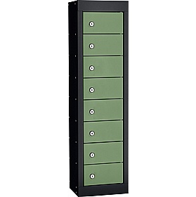 Stellar Probe Equinox Antibacterial 8 Compartment Personal Effects Lockers with Cam Lock
