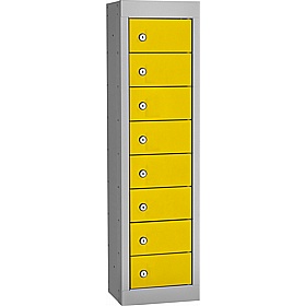 Stellar Probe Equinox Antibacterial 8 Compartment Personal Effects Lockers with Cam Lock - Lockers & Cloakroom