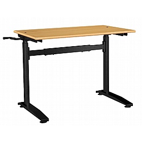 Axis Noir Crank Height Adjustable School Desks