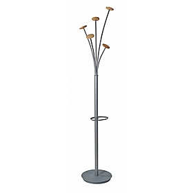 Festival Woody Silver Office Coat Stands