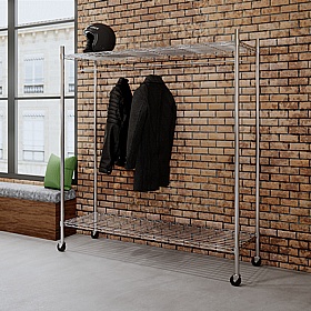 Franz Mobile Chrome Coat Rail