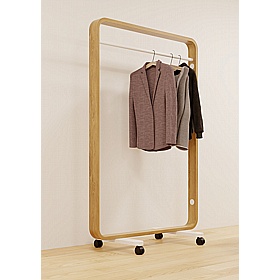Woody Mobile Coat Rail - Office Furniture