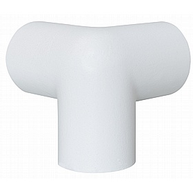 Traffic-Line White Trapeze External Tri-Corner Impact Protection Barrier