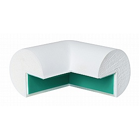 Traffic-Line White Trapeze External Corner Impact Protection Barrier