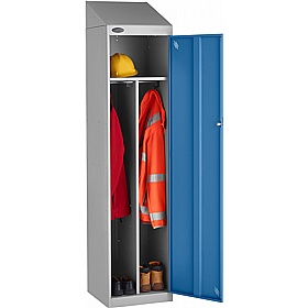 Stellar Probe Antibacterial Sloping Top Clean & Dirty Lockers with Hasp and Staple Lock