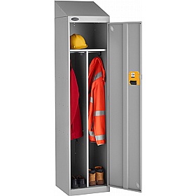 Stellar Probe Antibacterial Sloping Top Clean & Dirty Lockers with Coin Return Lock
