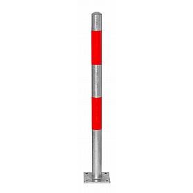 Traffic-Line Round Galvanised Reflective Barrier Posts - Premises