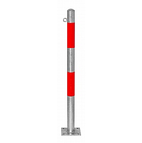 Traffic-Line Round Galvanised Reflective Barrier Posts - Premises