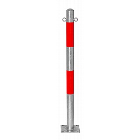Traffic-Line Round Galvanised Reflective Barrier Posts - Premises