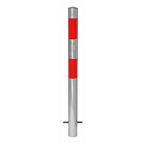 Traffic-Line Round Galvanised Reflective Barrier Posts - Premises