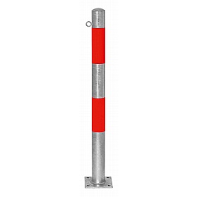 Traffic-Line Round Galvanised Reflective Barrier Posts - Premises