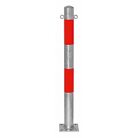 Traffic-Line Round Galvanised Reflective Barrier Posts - Premises