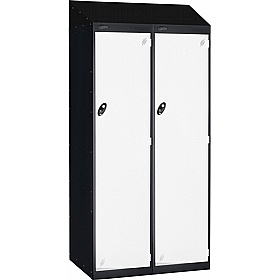 Stellar Probe Antibacterial Sloping Top Police Lockers with Hasp and Staple Lock - Lockers & Cloakroom